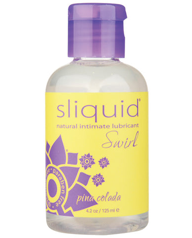 Sliquid Swirl Flavored Natural Lubricant - 4.2 Oz