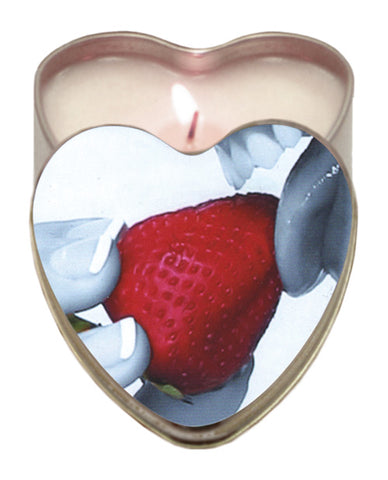 Earthly Body Sun Touched Edible Candle - Heart Tin 4.7 Oz